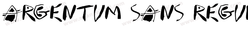 Argentum Sans Regula字体转换